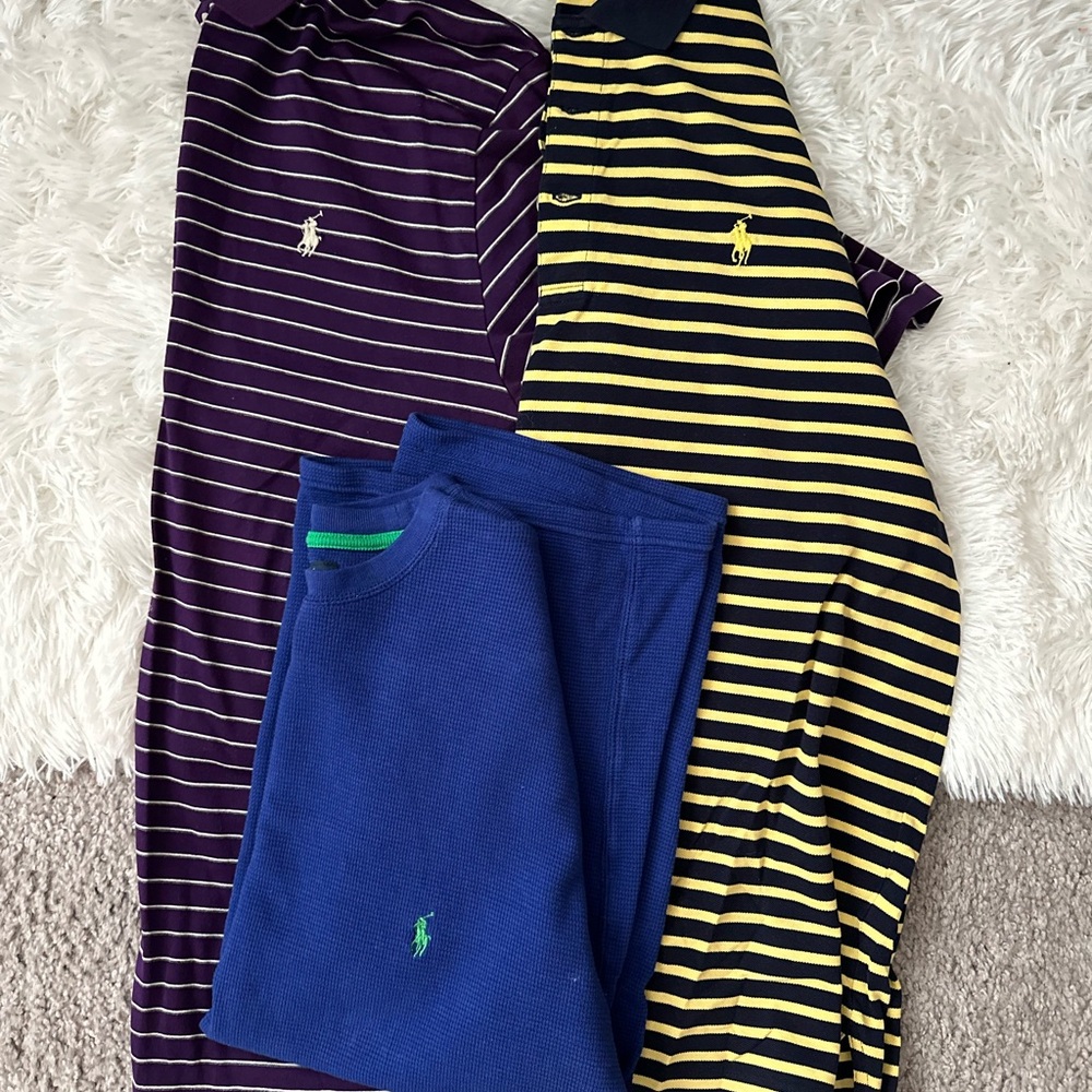 Ralph Lauren Striped Polo Shirts Bundle